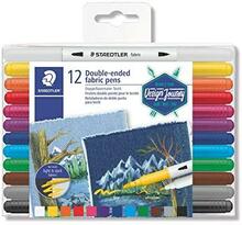 Topelt tekstiilmarkerite komplekt Staedtler Design Journey, 12 tk