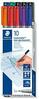 Markerid Staedtler Lumocolor F, 10 tk