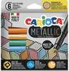 Viltpliiatsid Carioca Metallic Maxi, 6 värvi