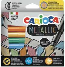 Viltpliiatsid Carioca Metallic Maxi, 6 värvi