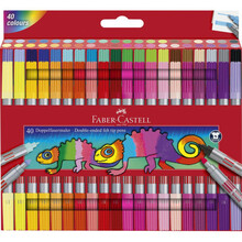 Kahepoolsed viltpliiatsid Faber-Castell, 40 värvi, 151140