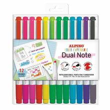 Viltpliiatsid Alpino Color Experience Dual Note, 12 värvi