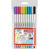 Pintsliga viltpliiatsid Stabilo Pen Brush 68, 10 värvi