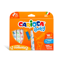 Viltpliiatsid beebidele Carioca Baby Superwashable, 12 värvi
