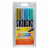 Akrüülmarkerid Marvy Uchida Decocolor Acrylic 315-4M Metalic, 4 tk