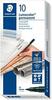 Püsiv marker Staedtler Lumocolor 317-3 M, sinine, 10 tk