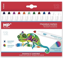 Viltpliiatsid Chameleon Magic MP, 10 värvi + 2 värvimuutjat