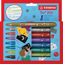 Viltpliiatsid Stabilo Trio Deco STABDRO, 8 värvi