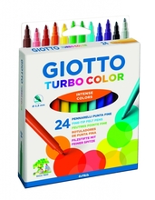 Viltpliiatsid Giotto Turbo Color, 24 värvi