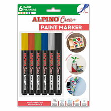 Markerid ALPINO Crea+ 1AAR000250, 6 värvi
