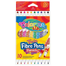 Viltpliiatsid Colorino Kids kahepoolne, 10 värvi
