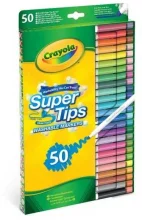 Pestavad markerid Crayola Super Tips, 50 tk