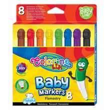 Kriidid klaasile joonistamiseks Colorino, 5 värvi