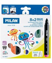 Värvi muutvad viltpliiatsid Milan Maxi Magic, 10 tk
