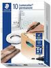 Marker Staedtler Lumocolor S352-9, must, 10 tk