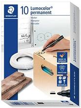 Marker Staedtler Lumocolor S352-9, must, 10 tk