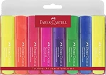 Tekstimarkerite komplekt Faber-Castell Superfluorescent, 8 värvi