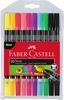 Viltpliiatsid Faber-Castell NEON kahepoolne, 10 neoonvärvi