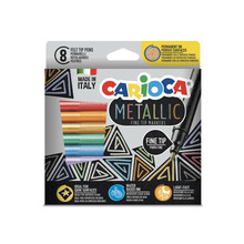 Viltpliiatsid Carioca Metallic Fine, 8 värvi