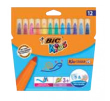 Viltpliiatsid Bic Kid Couleur XL, 12 värvi komplekt