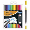 Viltpliiatsid kaheotsaga Bic Intensity Dual Tip, 12 värvi komplekt