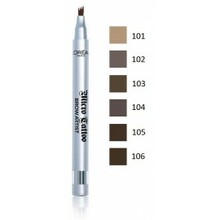 Kulmulainer L'Oreal Paris Brow Artist Micro Tattoo, 104 Chatain, 2 g