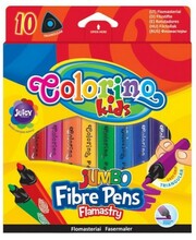 Paksud kolmnurksed viltpliiatsid Colorino Jumbo, 10 värvi