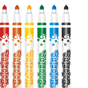 Viltpliiatsid Colorino Kids kahepoolsed, 6 värvi