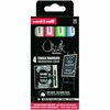 Vedelkriidimarker Uni-Ball PWE-5M, 4 värvi komplekt (sinine, roheline, punane, valge)