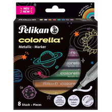 Viltpliiatsid Pelikan Colorella Metallic 411FB8, 8 värvi
