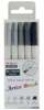 Viltpliiatsid Marvy Artist Brush, 1100-5H Grey, 5 tk