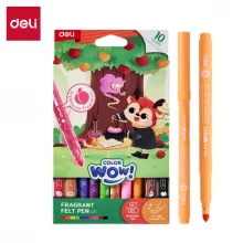 Viltpliiatsid Deli ColorWow, 10 värvi