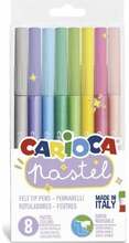 Viltpliiatsid Carioca Pastel, 8 värvi