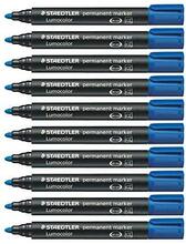 Püsimarker Staedtler Lumocolor 352-3, sinine, 10 tk