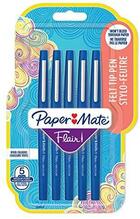 Viltpliiatsid Paper Mate Flair, sinine, 5 tk