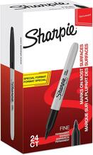Püsimarker Sharpie Fine, 24 tk, must