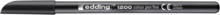 Viltpliiats Edding 1200, ümmargune ots, 1 mm, must