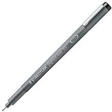 Marker Staedtler Pigment Liner 308, must, 10 tk, 0,5 mm