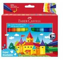 Viltpliiatsid Faber-Castell Jumbo, 24 värvi, 154324