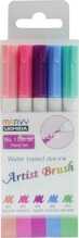 Värvilised markerid Marvy Artist Brush 1100-5K Floral, 5 tk