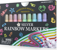 Viltpliiatsid Marvins Magic Silver Rainbow Markers MMART002