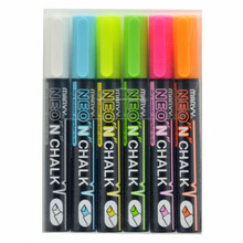 Kriidimarkerid Marvy Uchida Neon'n Chalk Marker 490-6C, neoon, 6 tk