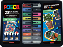 Markerite komplekt Posca Metal Tin Pop Colours POS401535, 20 tk