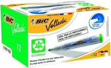 Valge tahvli marker BIC Velleda 1701, 1-5 mm, roheline, 12 tk