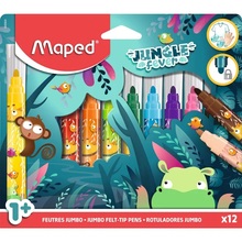 Viltpliiatsid Maped ColorPeps Jungle Fever Jumbo, 12 värvi