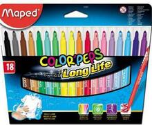 Viltpliiatsid Maped ColorPeps Long Life, 18 värvi