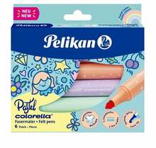 Vildikad Pelikan Colorella Pastel, 6 tk