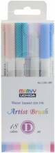 Viltpliiatsid Marvy Artist Brush, 1100-18D, 18 tk