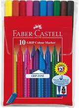 Viltpliiatsid Faber-Castell Grip, 10 värvi