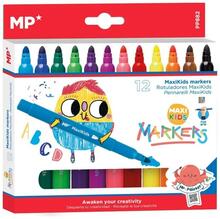 Viltpliiatsid MP Maxi Kids, 12 värvi